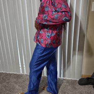 Pant silk set with shirt